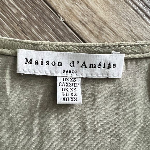 NWOT Maison d'Amelie Paris Designer Top Blouse XSmall - Picture 3 of 6